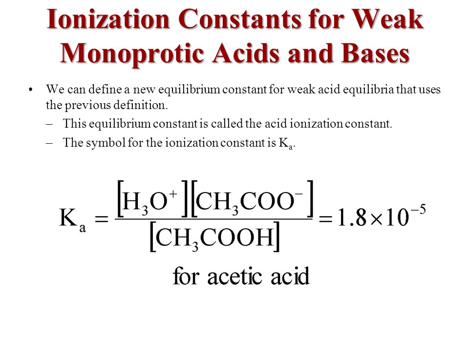 H2CO3, write the expression for Ka for the acid. Assume only one hydrogen is ionized.